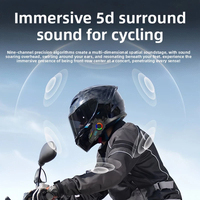 Écouteurs sans fil pour casque K19 avec caméra HD 2K 4MP, système d'intercom bidirectionnel pour la communication en moto