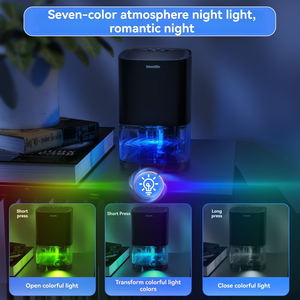 Deshumidificador Portátil para el Hogar, <span class=keywords><strong>Mini</strong></span> Secador para Armarios Interiores, 36W Bajo Consumo, Tanque de Agua de 1000ML, Apagado Automático, Luz de 7 Colores, Silencioso - Product Image 4