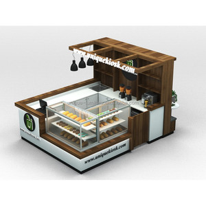Quiosco de comida de pan al por menor, nuevo mostrador de panadería, exhibición de mesa, escaparate de vidrio para aperitivos, gabinete, galleta, postre, centro comercial, quiosco - Product Image 2