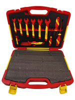 Ensemble de 25 outils professionnels isolés VDE OEM, boîte à outils 1000V, kit d'outils manuels pour électriciens avec clé à douille, étui rigide