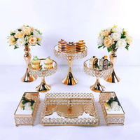 Table de présentation de gâteaux et desserts en métal moderne pour mariage, buffet, décorations de fête - Prix de gros