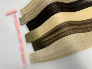 Extensions de cheveux humains de trame de génie professionnel de salon 100% cheveux humains vierges russes pour le mélange sans couture et les tissages de volume - Product Image 2