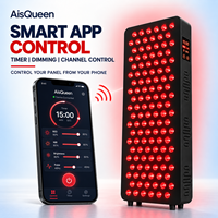 Panneau de luminothérapie rouge contrôlé par application intelligente avec minuterie, gradation et contrôle de canal indépendant