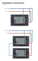Livolo - Vente d'usine - Interrupteur tactile 3 gangs 2 voies de haute qualité - Panneau en verre cristal 119*78mm - 100-240V 10A 50-60HZ - Certifié RoHS CE
