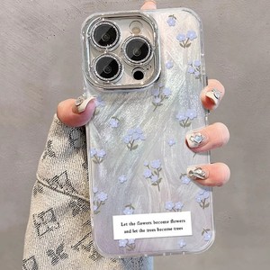 Custodia <span class=keywords><strong>Protettiva</strong></span> Antiurto Fashion con Fiori Schiacciati e Laser Viola per <span class=keywords><strong>iPhone</strong></span> 17 Air, 16 Pro, 15, 14, 13 Pro Max, 12, 11, <span class=keywords><strong>XR</strong></span>, XS Max - Product Image 4