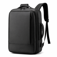 Tas Ransel Laptop untuk Pria, Dapat Diperluas 20-35L, 15.6 Inci, Bisnis, Perjalanan, Tahan Air, Ringan, Modis, Port Pengisian Daya USB