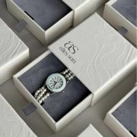 Boîte à montre de luxe à tiroir avec motif personnalisé, logo de marque personnalisé, couvercle coulissant rigide, boîtes d'emballage pour bijoux, bracelets et montres