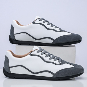 Chaussures tendance pour hommes pour l'été, nouveaux styles, à la mode et polyvalentes, chaussures Agan, chaussures décontractées rétro, chaussures de sport basses à lacets - Product Image 3