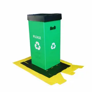 Companies Recycling Bins Home Bedroom Wash Room Kitchen Garbage Can FoldingTeash Bin Indoor Recycling Bin Recycle