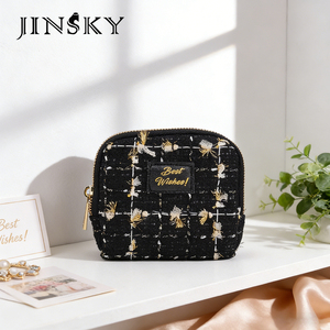 Jinsky Velvet <b>Drawstring</b> <b>Pouch</b> Mini Cute Jewelry Storage Bag for Ring Bracelet Lipstick Instagram Style - Product Image 3
