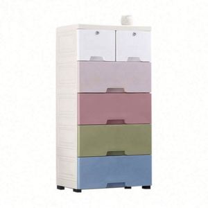 Armario de Plástico de un Solo Nivel para Bebés, con Cajones de Almacenamiento, Multifuncional, Ahorra Espacio, Diseño Desmontable para Ropa - Product Image 2