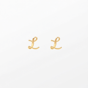 Pendientes de Moda con Diseño de Letra L, Acero Inoxidable 316L, Baño de Oro PVD, Resistentes y Sostenibles - Product Image 2