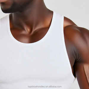 Canotte da corsa senza maniche con costine personalizzate OEM canottiere attillate da <span class=keywords><strong>uomo</strong></span> gilet Sport Gym Fitness Muscle da <span class=keywords><strong>uomo</strong></span> <span class=keywords><strong>a</strong></span> <span class=keywords><strong>coste</strong></span> <span class=keywords><strong>canotta</strong></span> - Product Image 3