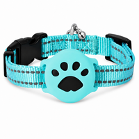 Collier pour chien personnalisé, dessin animé, réglable, en nylon souple, anti-perte, entraînement, anneau en acier inoxydable, OEM ODM