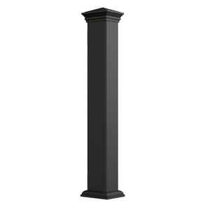 HIMOWAY <span class=keywords><strong>Poteau</strong></span> de rampe d'escalier monté en hauteur en acier inoxydable et aluminium 4 po x 4 po et 3,15 po x 3,15 po, balustrades et mains courantes - Product Image 1