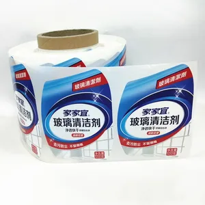 China Factory Made Customized Printing Labels Stickers for Glass Cleaner