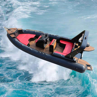Bateau gonflable rigide en aluminium, vitesse de pêche en PVC, hors-bord, moteur Hypalon, pour loisirs, yatch, * 7m