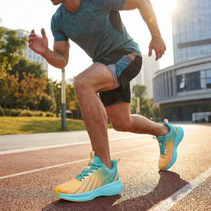 Nuevos zapatos deportivos transpirables superiores de malla para hombre a la moda, zapatos para caminar con cojín informal personalizado para primavera y otoño, comodidad y moda - Product Image 3
