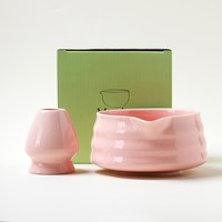 Ensemble de thé matcha en gros avec emballage, fouet, support et bol à bec verseur