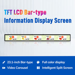 Écran LCD publicitaire MinewTag de 23,1 pouces, design barre allongée, type étagère, affichage LCD, étiquettes électroniques d'étagère - Product Image 3