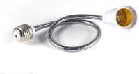 Adaptateur d'extension de douille de lumière E26/E27 col de cygne flexible pliable avec adaptateur de douille d'extension réglable de style vis pour lampes