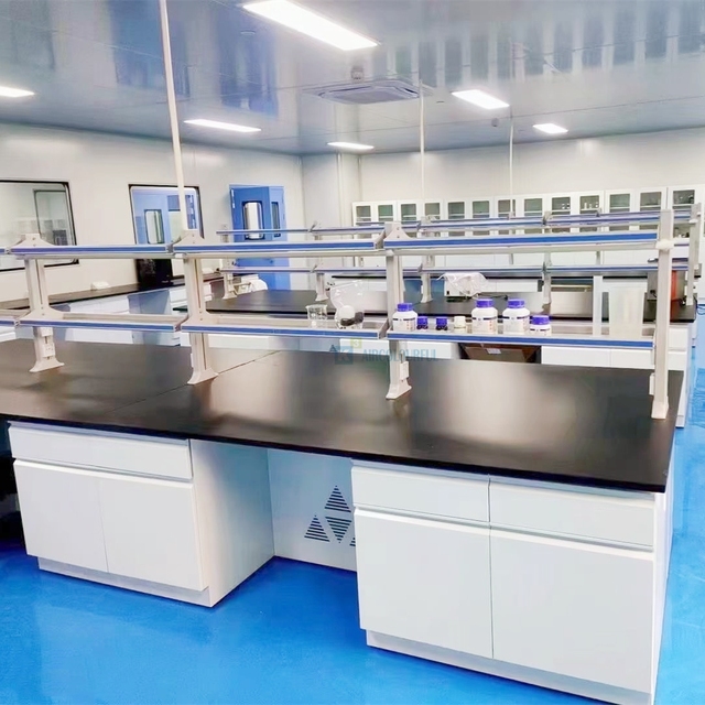 Chemistry Lab Equipment Balance Table OEM Stainless Steel Granite Marble Countertop Epoxy Laboratory Furniture Laboratory Table
