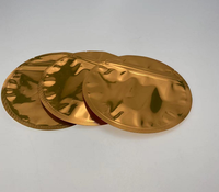 Sacs en Mylar en forme de cercle d'hologramme 3.5g sacs d'emballage à fermeture éclair en cercle imprimés personnalisés sacs ronds holographiques