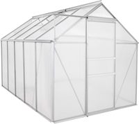 Serre extérieure de haute qualité, serre en aluminium avec panneaux en polycarbonate, serre de jardin pour la croissance des plantes