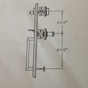 Serrure de <span class=keywords><strong>porte</strong></span> extérieure OEM pour villa, ensemble poignée et serrure de <span class=keywords><strong>porte</strong></span> d'entrée moderne pour la maison, ensemble poignée de sécurité pour <span class=keywords><strong>porte</strong></span> d'entrée, double verrou - Product Image 6