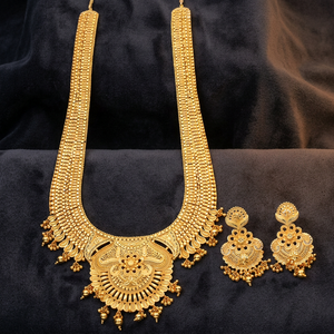 Collares Largos Chapados en Oro de 14K, 18K y 24K al por Mayor, Joyería Nupcial para Bodas, Conjunto de Joyería de Diseño Tradicional, Collares de Moda - Product Image 1