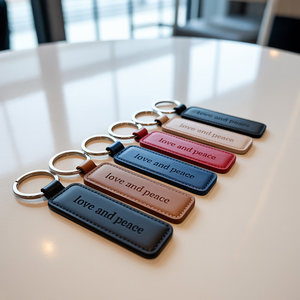 พวงกุญแจโลหะธุรกิจรักษ์โลกขายดี ของตกแต่งรถยนต์ พวงกุญแจหนังสั่งทำพิเศษ พร้อมคาราไบเนอร์ - Product Image 3