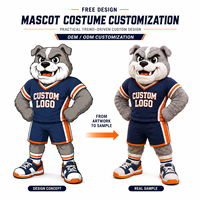 Costume de mascotte de football professionnel en EVA pour personnages de films et de séries télévisées, design tigre, adulte unisexe, service OEM