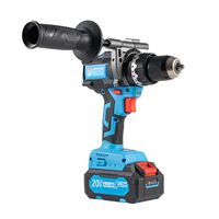 Perceuse à percussion sans fil FIXTEC 20V au lithium, électrique, sans balais, avec fonction de verrouillage de la tige, 13 mm