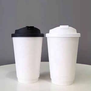 Gobelet en papier jetable blanc pour boissons chaudes, café à emporter, gobelet en papier à double paroi personnalisé, imprimé avec logo, épais - Product Image 6