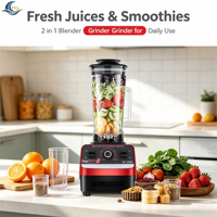 Mixeur-broyeur 2-en-1 multifonction puissant avec double tasse pour jus, smoothies, viandes, noix et épices – Vente en gros
