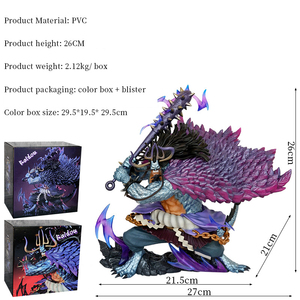 Offre Spéciale 30cm PVC Anime Figure Modèle Statue <span class=keywords><strong>Kaido</strong></span> Quatre Empereur Bêtes Pirate Ones Pièces Décoration De Bureau Collection - Product Image 2