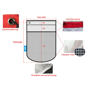 Replacement polyester pool filter sock Universal Fit Fine Mesh Swimming Pool Vacuum Cleaner Bag with Pull & Lock Cord