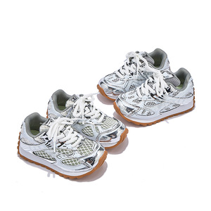 Enfants blanc baskets course chaussures de sport garçons filles léger maille respirant le plus chaud à la mode chaussures de marche en plein air - Product Image 1