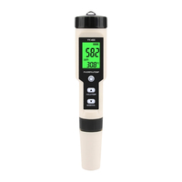 Analyseur de qualité de l'eau riche en hydrogène 4-en-1, pH/ORP/Thermomètre, sonde haute précision, étanche IP67, matériau ABS, OEM/ODM