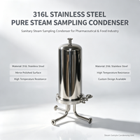 Échantillonneur de condensats de vapeur pur en acier inoxydable 316L