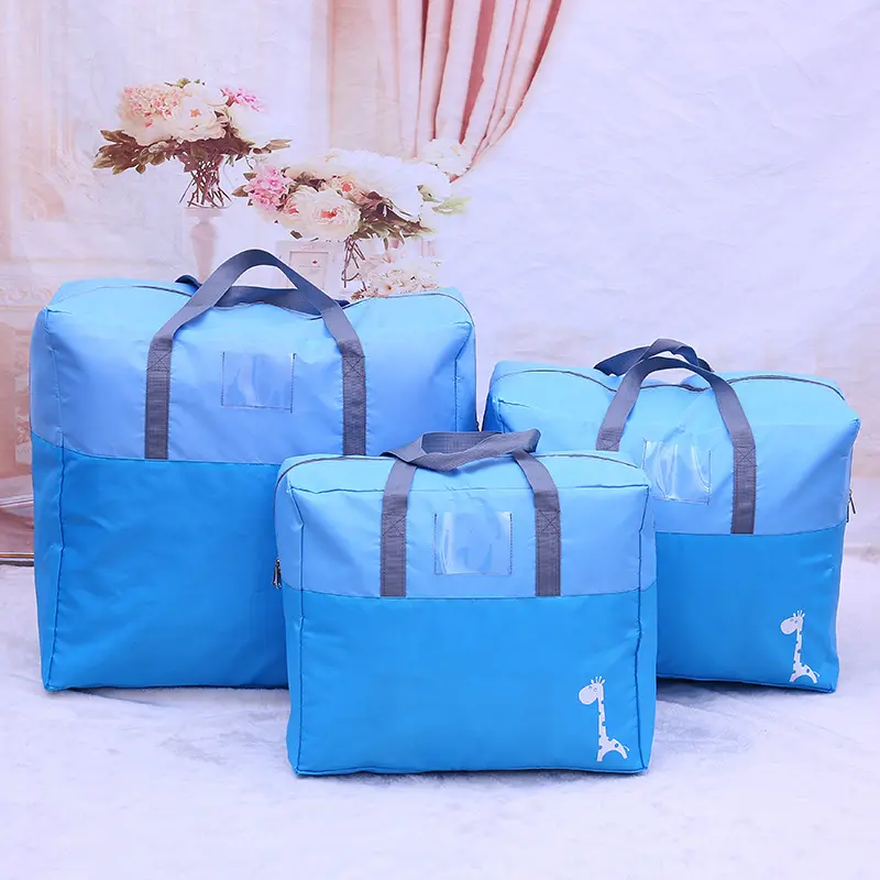 Large Capacity Luggage Moving Bag Wholesale Clothes Quilt Storage Bag Thickened Oxford Cloth Quilt Storage Bag