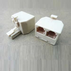 Séparateur <span class=keywords><strong>Lan</strong></span> 1 mâle à 2 femelles, adaptateur de téléphone <span class=keywords><strong>RJ11</strong></span> - Product Image 2