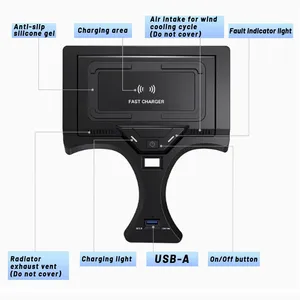 <span class=keywords><strong>Cargador</strong></span> Inalámbrico Rápido para Teléfono de Coche para BMW G20 G21 G22 G28 Serie 3 4 2020-2024 con Accesorios de Llave de Tarjeta NFC para LHD - Product Image 2