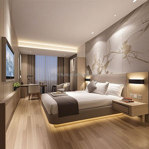 Fabricantes de Muebles para Hoteles, Juego de Muebles de Madera Personalizados para Hoteles, Juego de Dormitorio para Hoteles de 5 Estrellas en Venta - Product Image 1