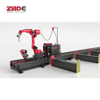 ZMDE H Beam Welding Robot Arm Automatización Soldadura Robot de 6 ejes Estación de trabajo con Robot Ground Rail