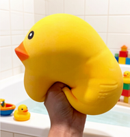 Duck Squishy Géant Jaune Best-Seller - Jouet Anti-Stress à Remontée Lente pour Soulager le Stress
