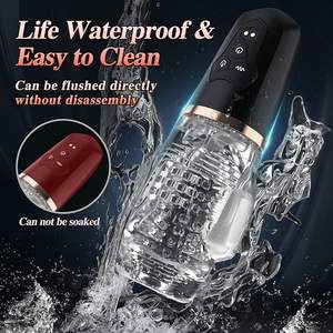 航空機カップ電動回転吸引マスターベーションカップデュアルモーター大人のおもちゃペニスポンプ搾乳吸引機男性用 - Product Image 6