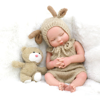 Poupées bébé de 18 pouces en silicone taille nouveau-né Poupées souples à faire soi-même Jouets de mode pour filles Jouets pour tout-petits