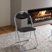 Chaise de loisirs gonflable pliable moderne et portable pour salle à manger, extérieur, chambre, appartement, école, hôtel, cuisine, bar – en métal durable