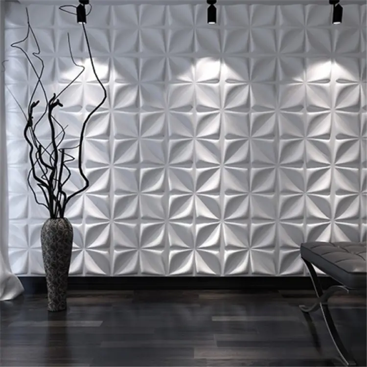 Nieuwe Pvc 3D Wall Panel Board Achtergrond Wandpaneel Badkamer Muur Sticker Bump Relief